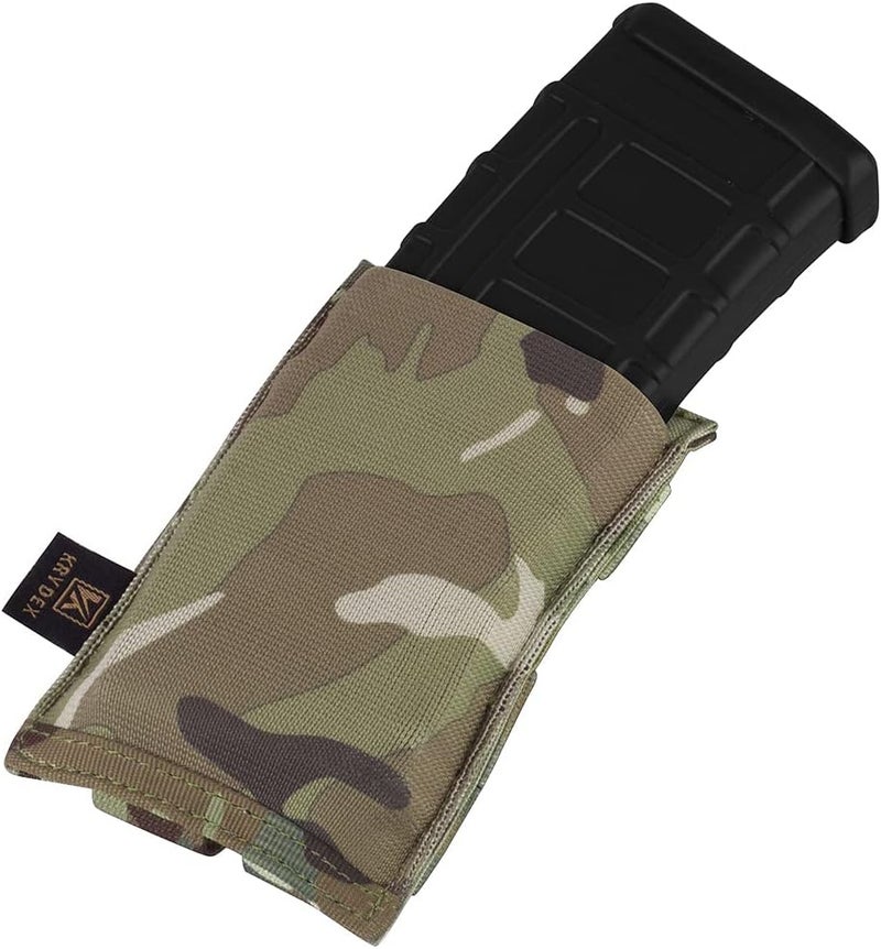 KRYDEX Molle 5.56mm Single/Double/Triple Magazine Pouch Speed Mag Pouches for .223 5.56 Magazine - Image 2